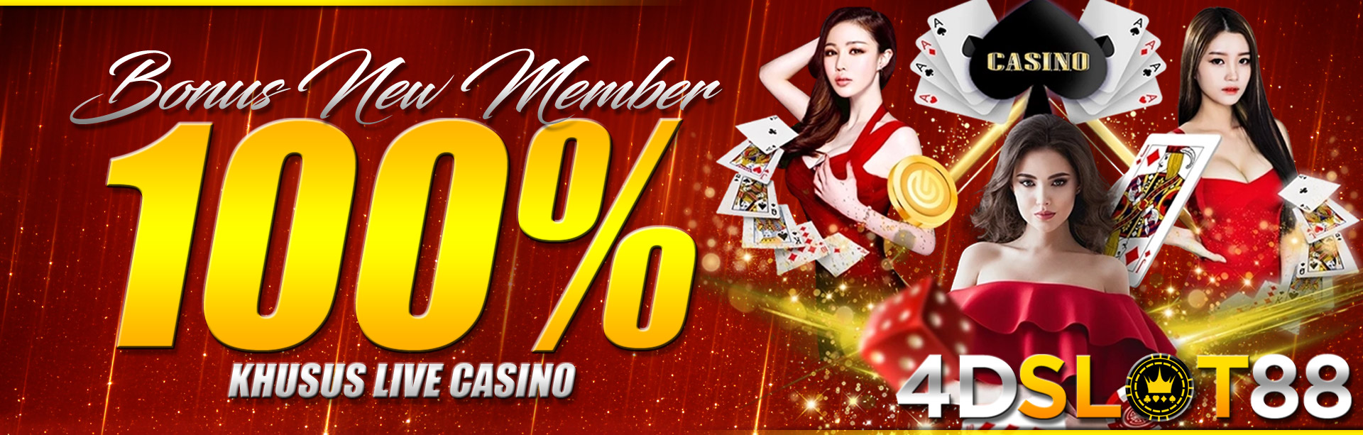 BONUS NEW MEMBER 100% KHUSUS LIVE CASINO