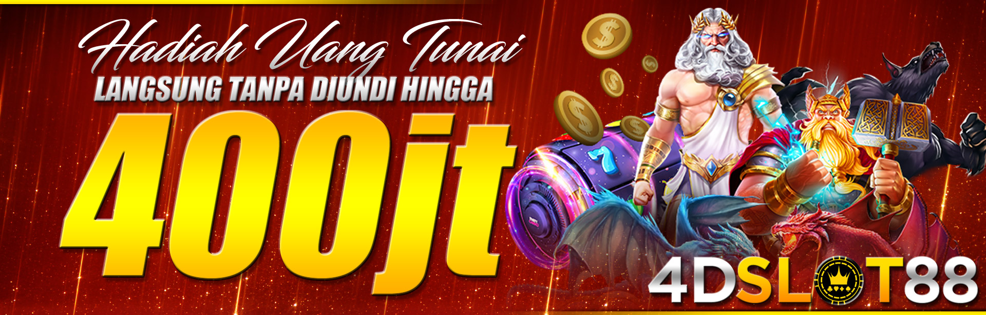 BONUS UANG TUNAI 400JT